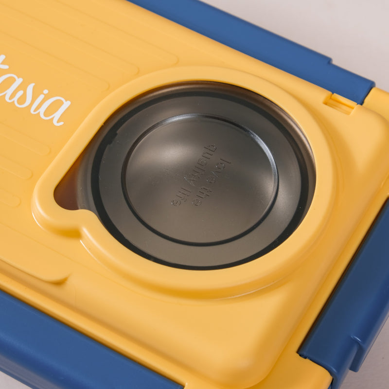 2-Grid Insulated Stainless Steel Bento Box Blue