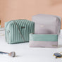 Trendy Travel Pouch Set of 3 Green