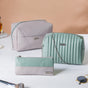 Trendy Travel Pouch Set of 3 Green