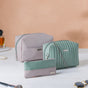 Trendy Travel Pouch Set of 3 Green