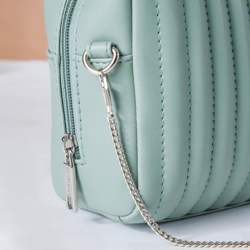 Trendy Travel Pouch Set of 3 Green