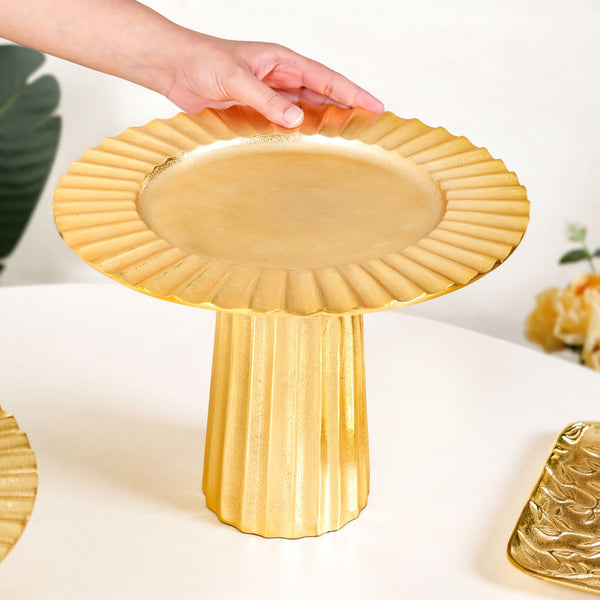 Halo Gold Dessert Riser Tall