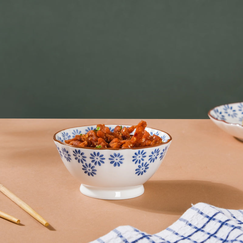 Daisy Bowl S 300 ml - Bowl,ceramic bowl, snack bowls, curry bowl, popcorn bowls | Bowls for dining table & home decor