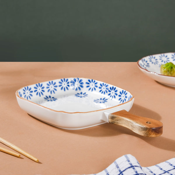 Square Ceramic Pasta Plate