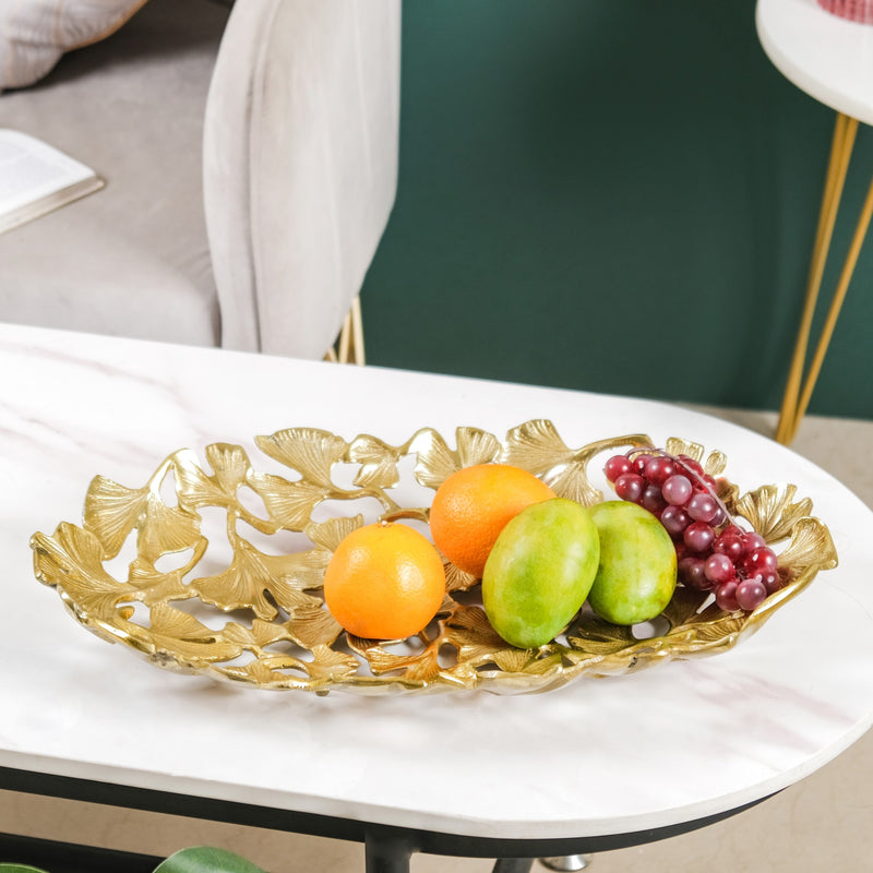Platter Tray For Home Decor Gold 20 Inch