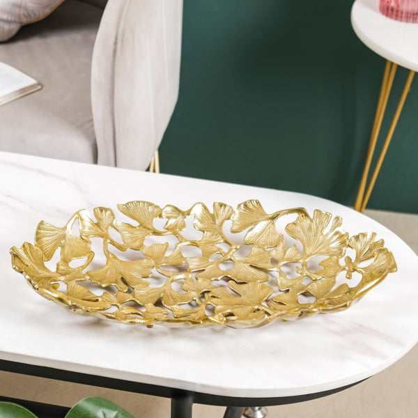 Platter Tray For Home Decor Gold 20 Inch