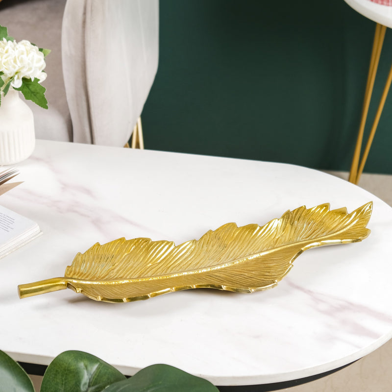 Metal Platter Gold 19 Inch