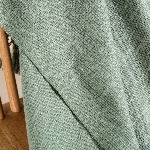 Pure Cotton Woven Throw Blanket