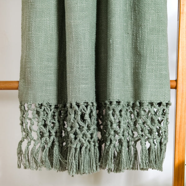 Pure Cotton Woven Throw Blanket