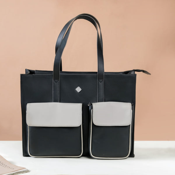 Multifunctional Tote & Sling Travel Bags Set Of 4 Black