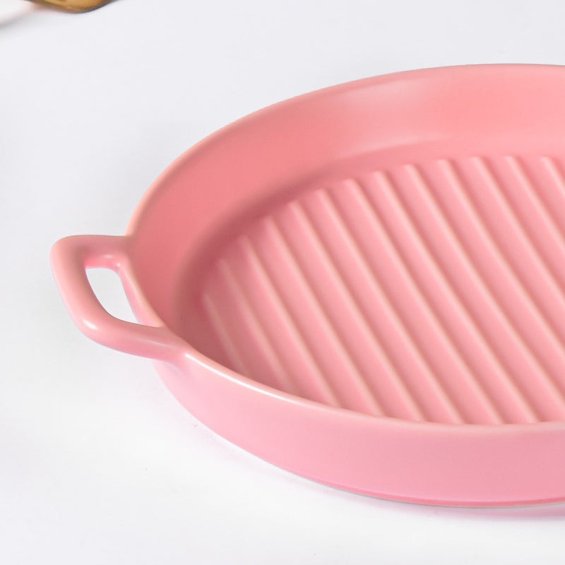 Pink Oven Plate Small