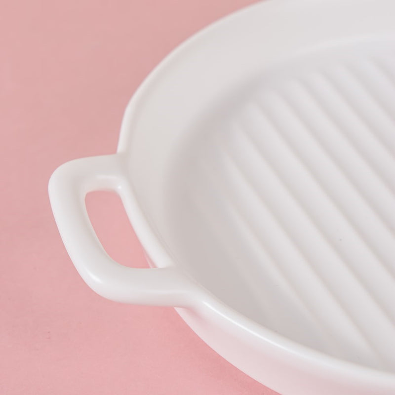 White Oven Plate Small