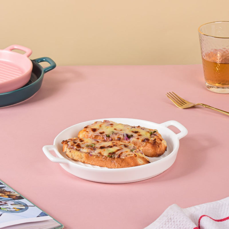 White Oven Plate Small