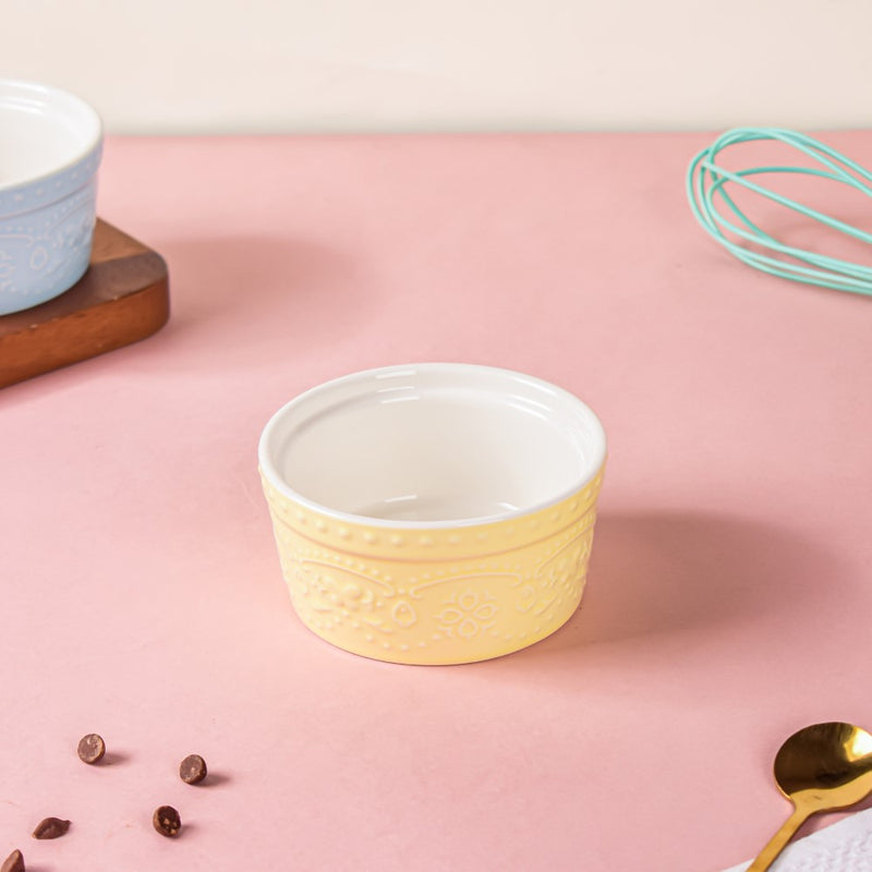 Pastel Yellow Sonder Textured Pudding Bowl