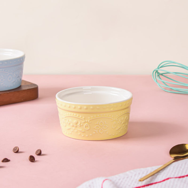 Pastel Yellow Sonder Textured Pudding Bowl