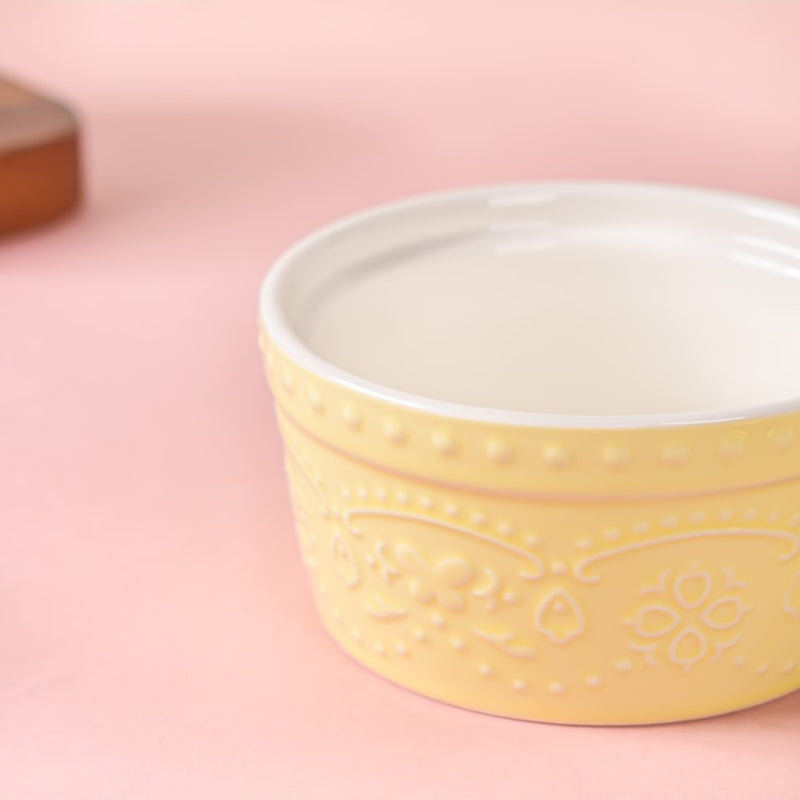 Pastel Yellow Sonder Textured Pudding Bowl