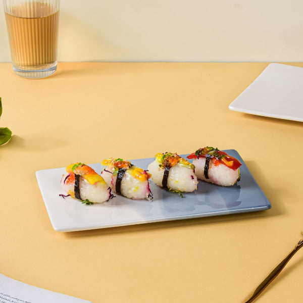 Ombre Tray Grey - Ceramic platter, serving platter, fruit platter | Plates for dining table & home decor