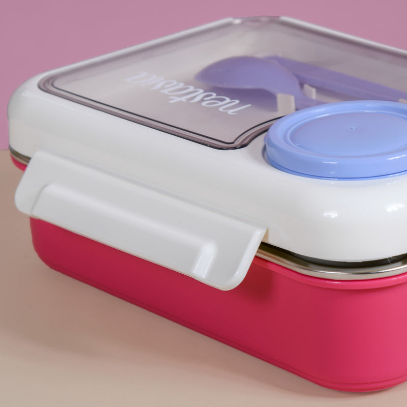 Heat Insulated Lunch Box For Kids Pink