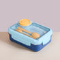 Stainless Steel Lunch Box With Compartment Blue