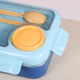 Stainless Steel Lunch Box With Compartment Blue