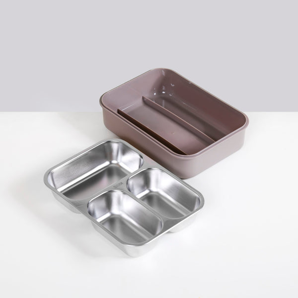 Leak-Proof Insulated Tiffin Box For Office Brown