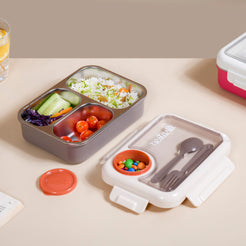 Leak-Proof Insulated Tiffin Box For Office Brown