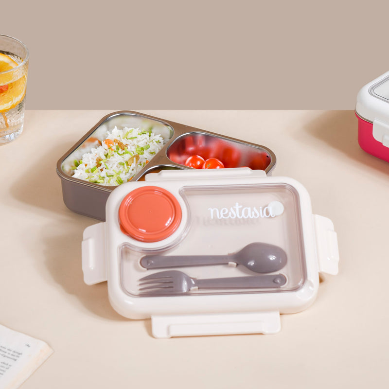 Leak-Proof Insulated Tiffin Box For Office Brown