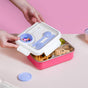 Heat Insulated Lunch Box For Kids Pink