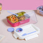 Heat Insulated Lunch Box For Kids Pink