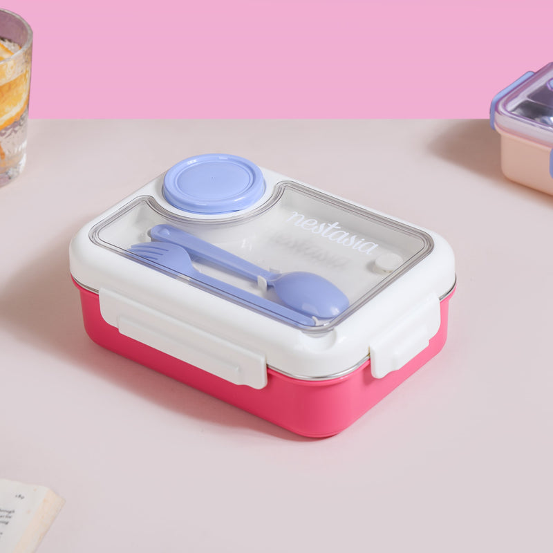 Heat Insulated Lunch Box For Kids Pink