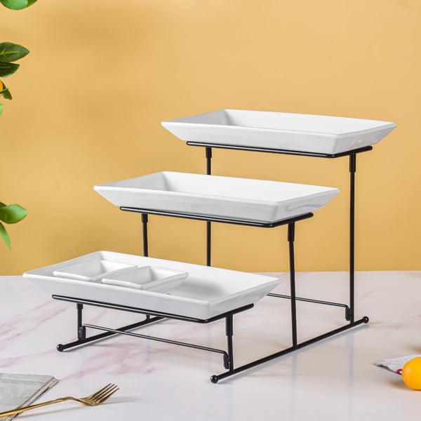 Platter Stand - Ceramic platter, serving platter, fruit platter | Plates for dining table & home decor