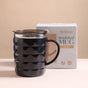 Stainless Steel Insulated Coffee Mug Black 400ml