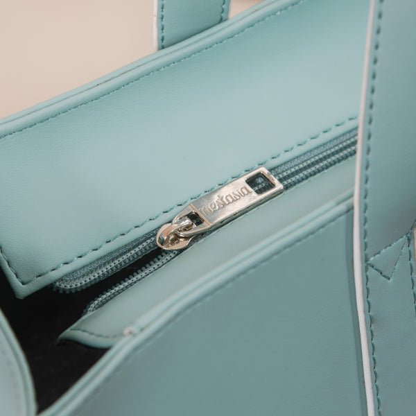 Multi-Use Vegan Leather Travel Bag Set Of 4 Turquoise