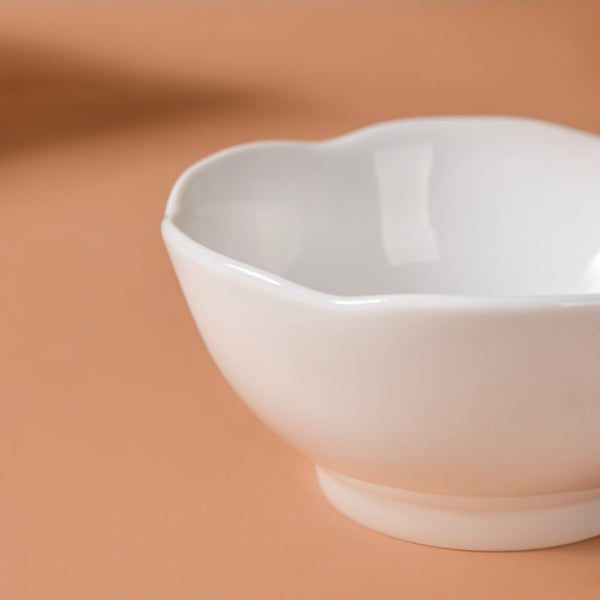 Riona Flower Ceramic Dip Bowl - Bowl, ceramic bowl, dip bowls, chutney bowl, dip bowls ceramic | Bowls for dining table & home decor 