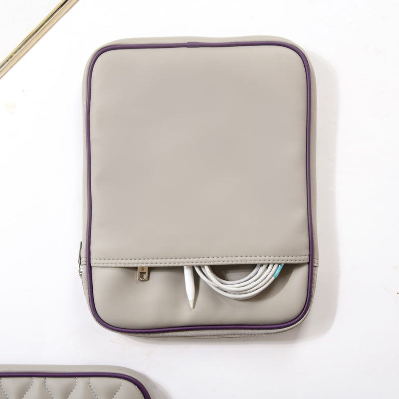 Premium Vegan Leather iPad Cover Grey