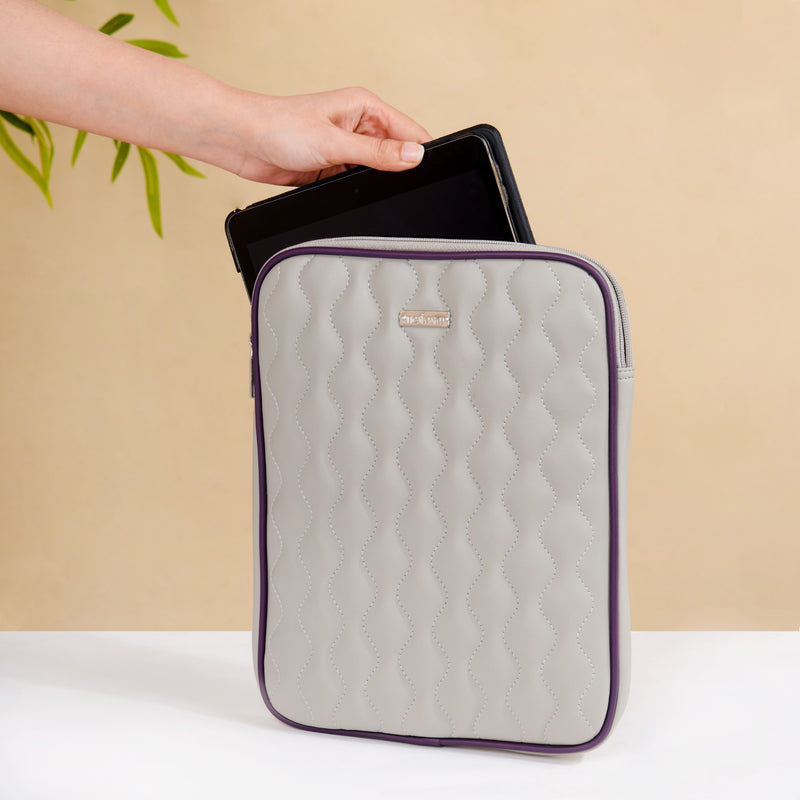 Premium Vegan Leather iPad Cover Grey