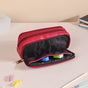 Quilted Stationery Bag Red