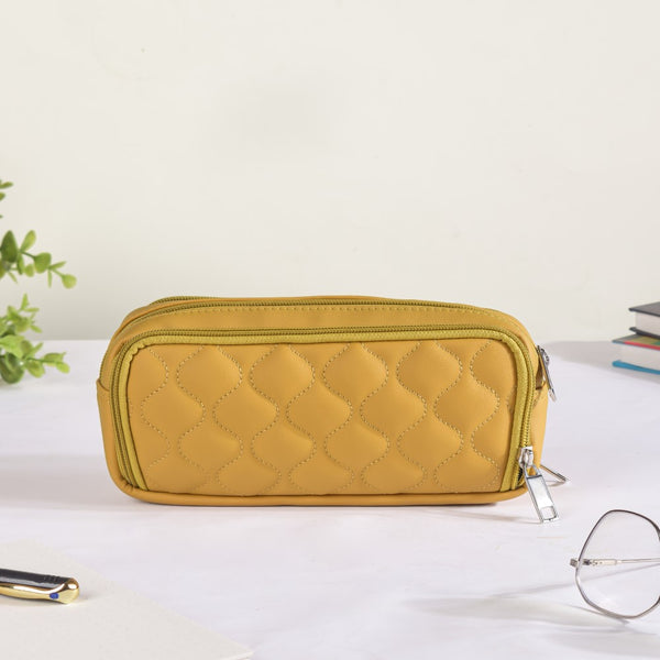 Pencil Pouch Case Yellow