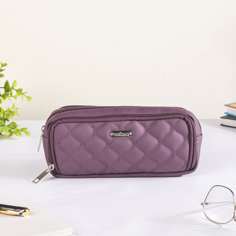 Padded Pencil Case Purple