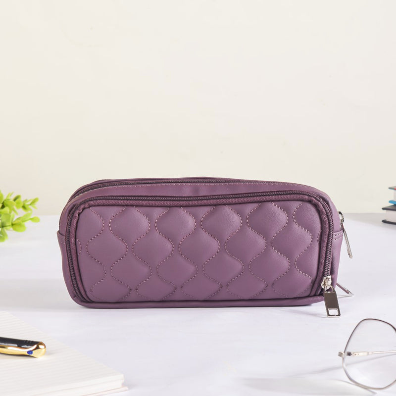 Padded Pencil Case Purple