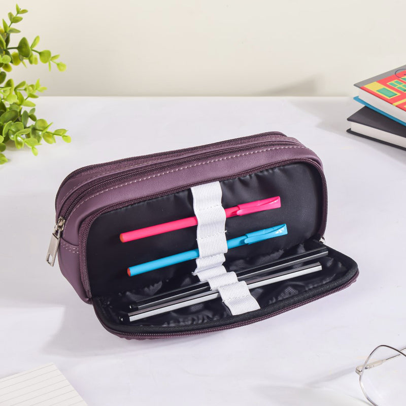 Padded Pencil Case Purple