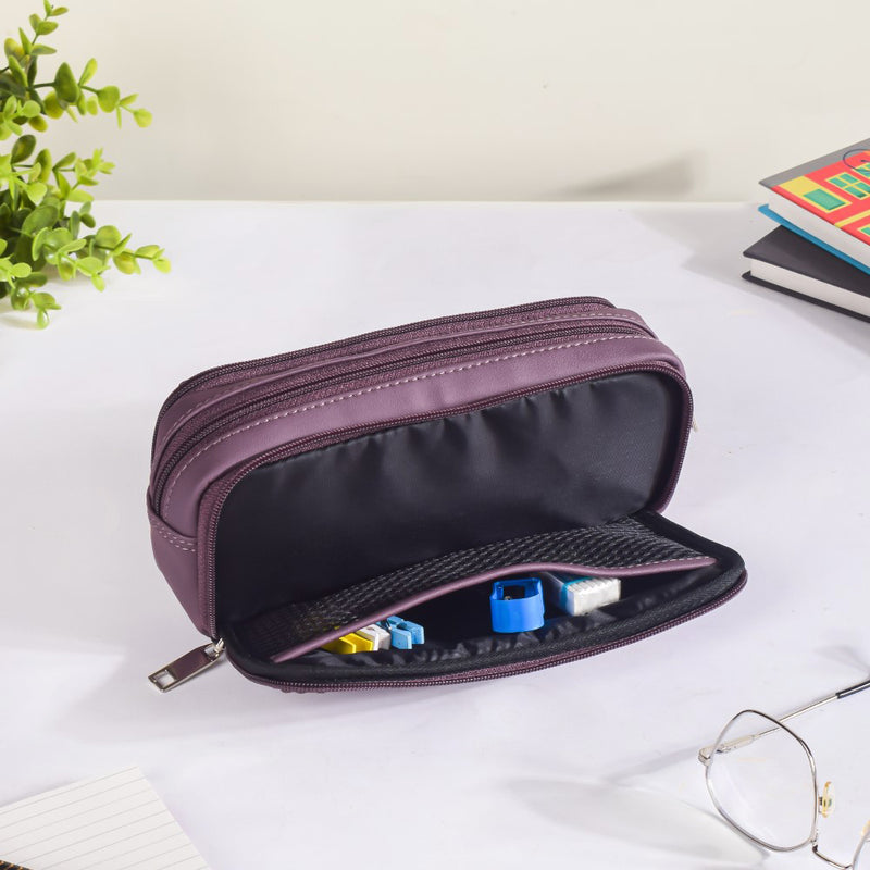 Padded Pencil Case Purple