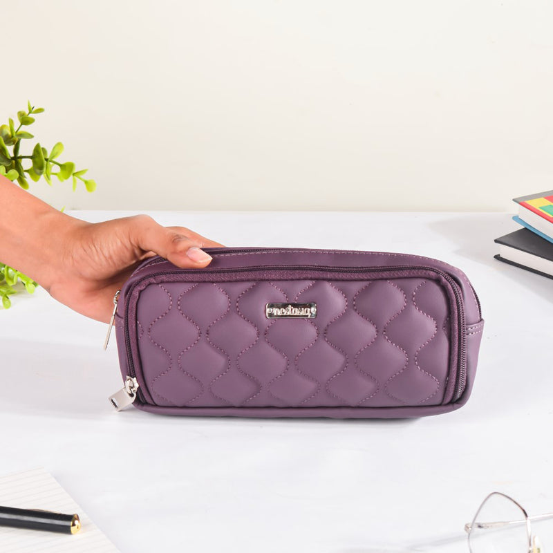 Padded Pencil Case Purple
