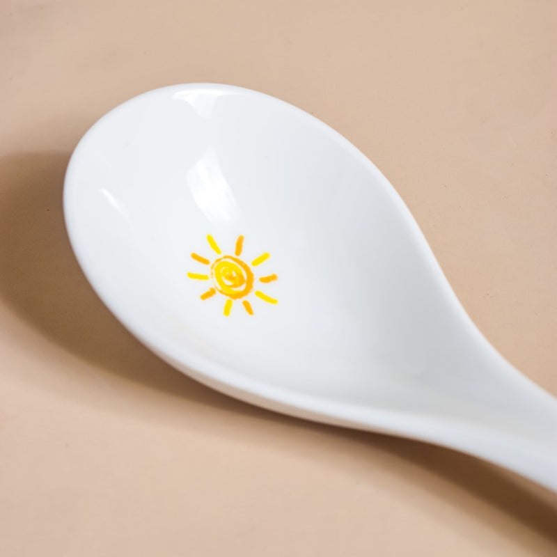 Yellow Heart Serving Spoon