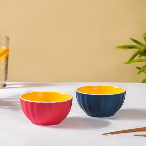 Chrome Side Bowl 300 ml - Bowl,ceramic bowl, snack bowls, curry bowl, popcorn bowls | Bowls for dining table & home decor