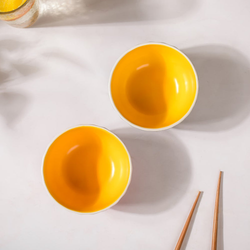 Chrome Side Bowl 300 ml - Bowl,ceramic bowl, snack bowls, curry bowl, popcorn bowls | Bowls for dining table & home decor