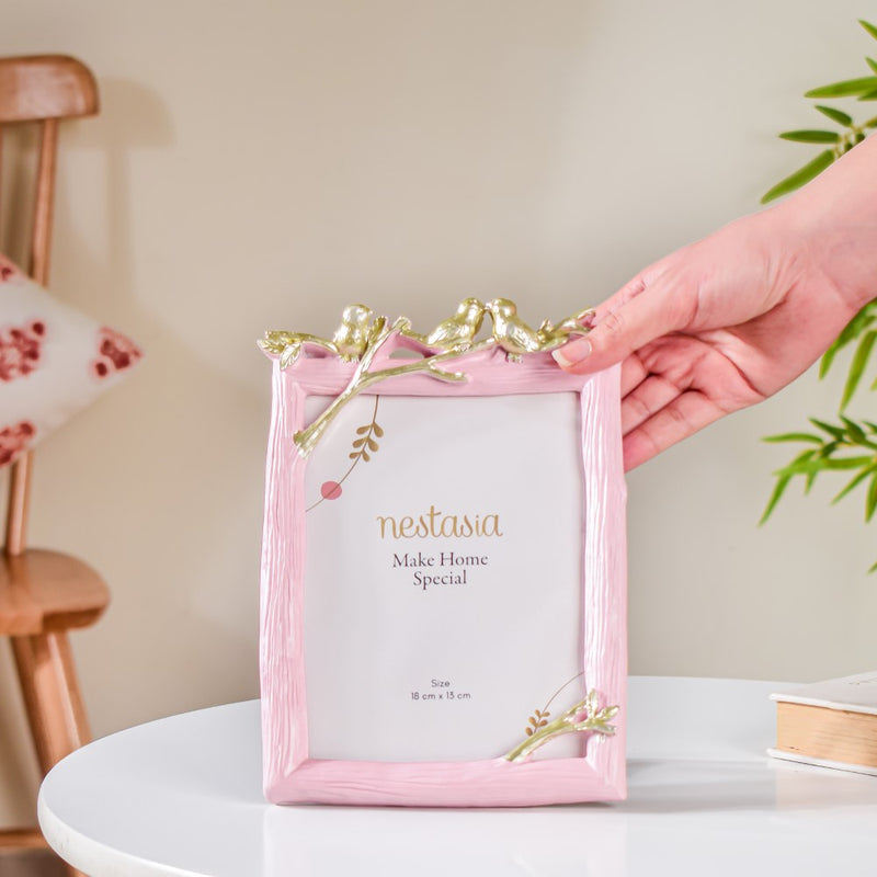 Nestling Birds Photo Frame Pink - Picture frames and photo frames online | Home decoration items