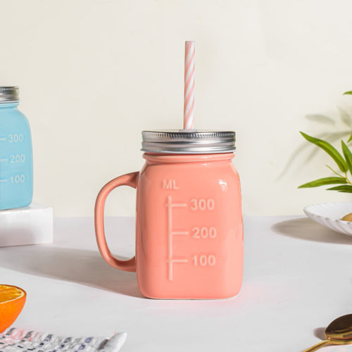Mason Jar- Mug for coffee, tea mug, cappuccino mug | Cups and Mugs for Coffee Table & Home Decor
