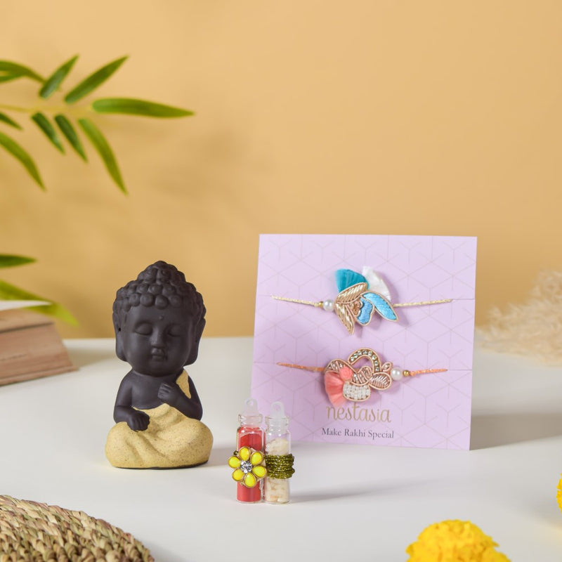 Live Like A Monk Rakhi Gift Set Of 3