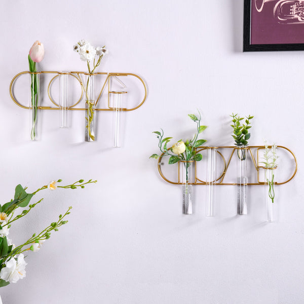 Metal Wall Planter - Flower vase for wall decoration/wall design | Living room decoration ideas